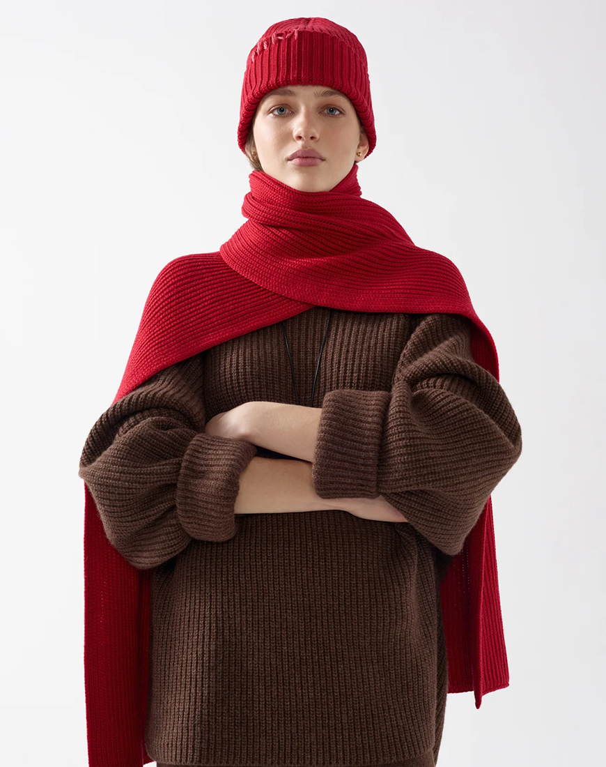 89_1296x Кашемірова шапка Maria IAM (IAM_CSHMR/SCRF/ELN-1-1-1) - фото 4