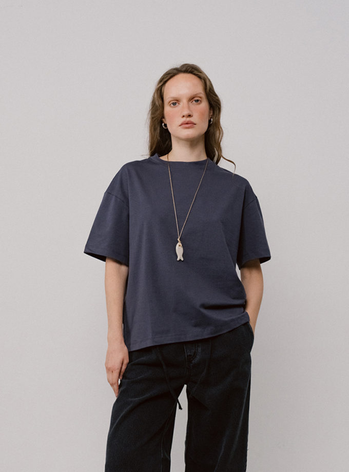 Футболка темно-сіра оверсайз BALCONY GARMENT (BLCN_1503)