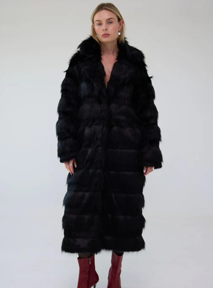 Шубка Jacqueline чорна BÚDZIKO (BDZ_JQL-BLK/BLCK-FW25)