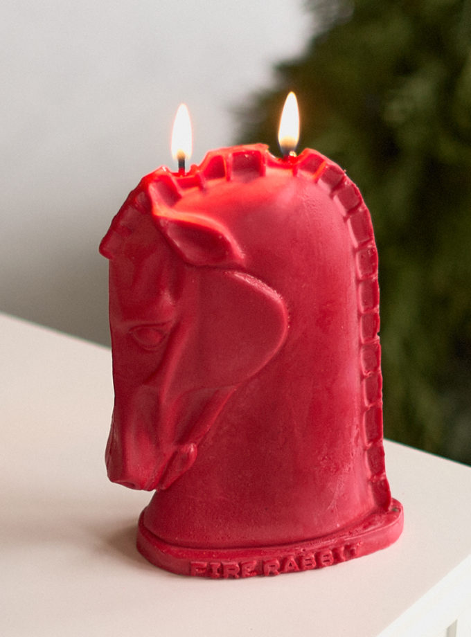 Свічка Кінь червоний FIRE RABBIT (FR-horse_red_40kapsula)
