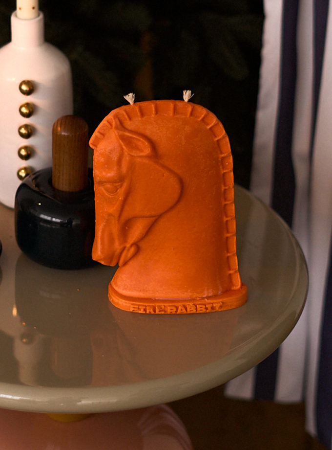 Свічка Кінь помаранчевий FIRE RABBIT (fr-horse-orng_40kapsula)