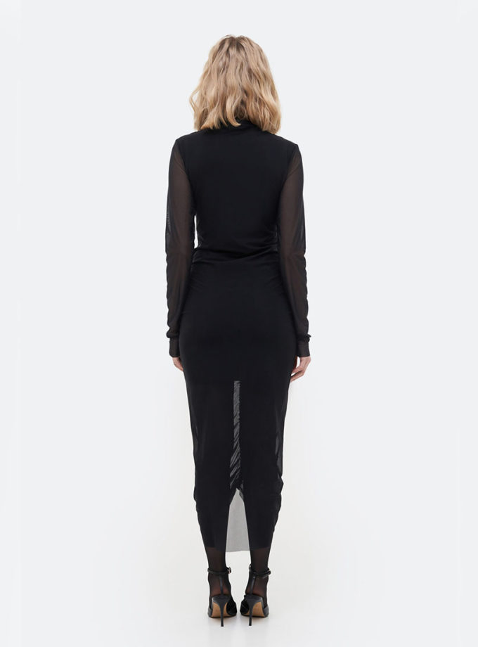 Сукня Midi Drape Black MATCH DENIM (MTCH_wi25-midi-bdress)