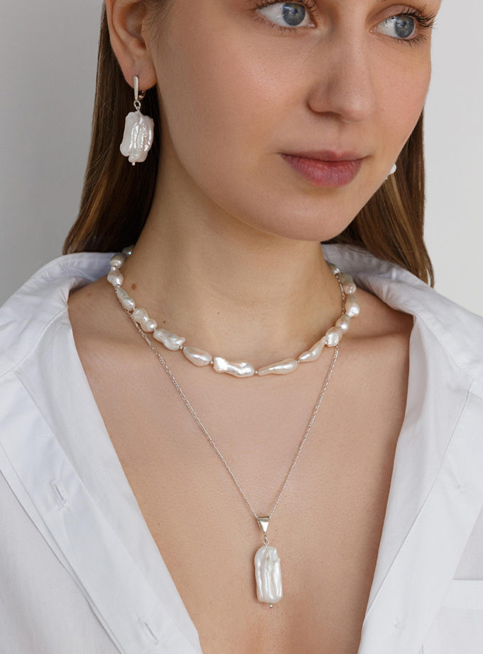 Перлинове кольє Coco SS_SSN030, фото 1 - в интернет магазине KAPSULA