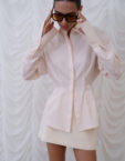 Приталена сорочка пудрова OUI OUI (OO_ART_367) - фото 3