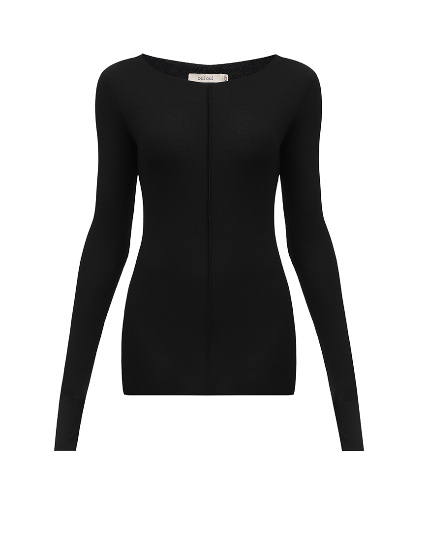 IMG_7908 Лонгслів чорний OUI OUI (OO_ART_354)