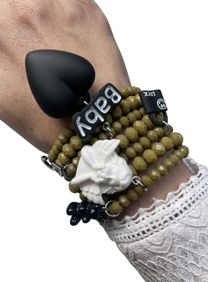 Браслет з янголом і серцем SJ_004, фото 1 Браслет з янголом і серцем SJ_004, фото 1 - в интернет магазине KAPSULA